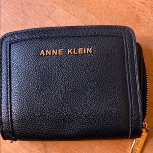 Anne Klein Black Leather Wallet